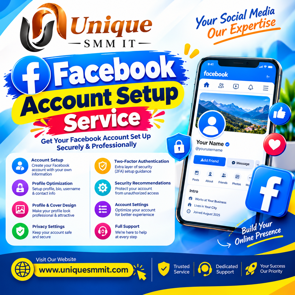 Facebook Account Setup Service