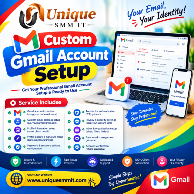 Custom Gmail Account Setup