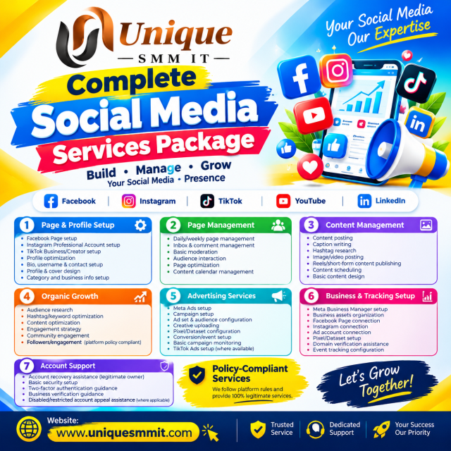 Complete Social Media Services Package