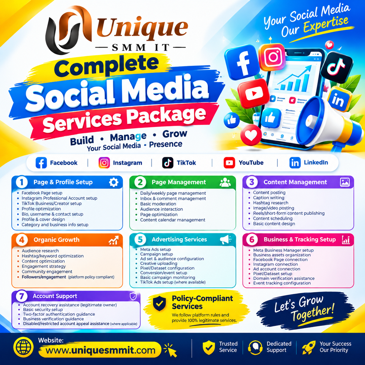 Complete Social Media Services Package